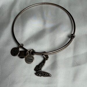 Alex and Ani Silver Butterfly Bangle